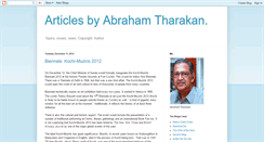 Desktop Screenshot of abrahamtharakanblog.blogspot.com