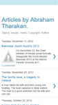 Mobile Screenshot of abrahamtharakanblog.blogspot.com