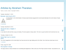 Tablet Screenshot of abrahamtharakanblog.blogspot.com