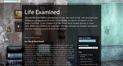 Desktop Screenshot of lifeexamined-teacher.blogspot.com