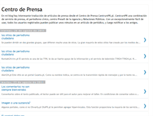 Tablet Screenshot of centro-prensa.blogspot.com