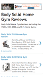 Mobile Screenshot of bodysolidhomegymreviews.blogspot.com