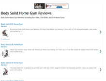 Tablet Screenshot of bodysolidhomegymreviews.blogspot.com