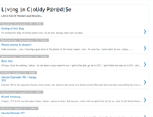 Tablet Screenshot of livingincloudyparadise.blogspot.com