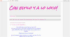 Desktop Screenshot of conestiloyaloloco.blogspot.com