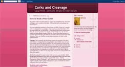 Desktop Screenshot of corksandcleavage.blogspot.com
