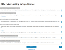 Tablet Screenshot of otherwiselackinginsignificance.blogspot.com