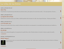 Tablet Screenshot of latribudelasletras.blogspot.com