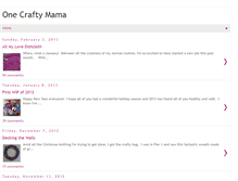 Tablet Screenshot of onecraftymama-2011.blogspot.com