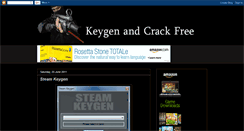 Desktop Screenshot of keygenandcrackfree.blogspot.com