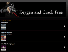 Tablet Screenshot of keygenandcrackfree.blogspot.com