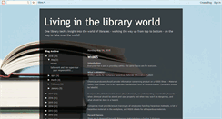 Desktop Screenshot of livinginthelibraryworld.blogspot.com