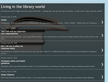 Tablet Screenshot of livinginthelibraryworld.blogspot.com