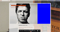 Desktop Screenshot of musicaldroppings.blogspot.com