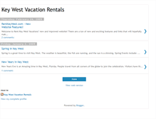 Tablet Screenshot of keywestrentals.blogspot.com