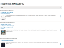 Tablet Screenshot of narrativemarketingnow.blogspot.com