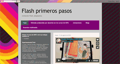 Desktop Screenshot of flashprimerospasos.blogspot.com