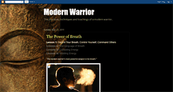 Desktop Screenshot of modernwarriordiary.blogspot.com