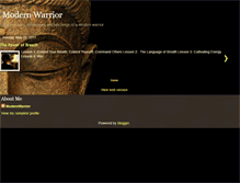 Tablet Screenshot of modernwarriordiary.blogspot.com