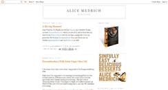Desktop Screenshot of alicemedrich.blogspot.com
