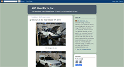 Desktop Screenshot of abcusedparts.blogspot.com