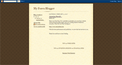 Desktop Screenshot of myforexblogger.blogspot.com