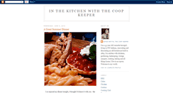 Desktop Screenshot of inthekitchenwiththecoopkeeper.blogspot.com