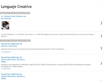 Tablet Screenshot of lenguajecreativounesr.blogspot.com