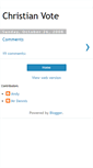 Mobile Screenshot of christianvote.blogspot.com