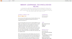 Desktop Screenshot of mbswlearningtechnologies.blogspot.com