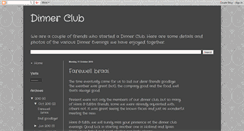 Desktop Screenshot of mrdinnerclub.blogspot.com