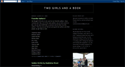 Desktop Screenshot of 2girlsandabook.blogspot.com