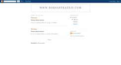 Desktop Screenshot of borsastrateji.blogspot.com