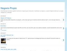 Tablet Screenshot of elnegociopropio.blogspot.com