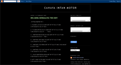 Desktop Screenshot of cahayaintanmotor.blogspot.com