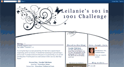 Desktop Screenshot of leilanie101challenge.blogspot.com