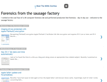 Tablet Screenshot of forensicsfromthesausagefactory.blogspot.com