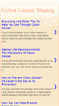 Mobile Screenshot of coloncancerstaging.blogspot.com