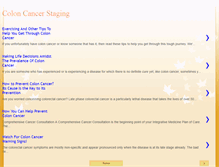 Tablet Screenshot of coloncancerstaging.blogspot.com