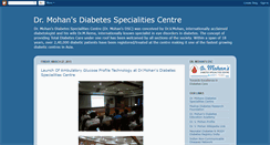 Desktop Screenshot of drmohansdiabetes.blogspot.com