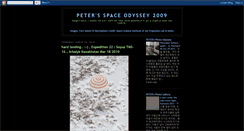 Desktop Screenshot of peterspaceodyssey.blogspot.com