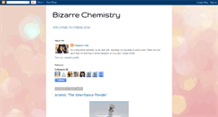 Desktop Screenshot of bizarrechem.blogspot.com