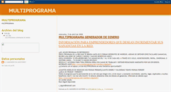 Desktop Screenshot of multiprogramaganadinero.blogspot.com