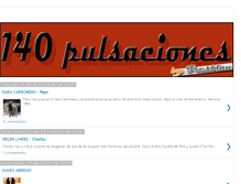Tablet Screenshot of 140pulsaciones.blogspot.com