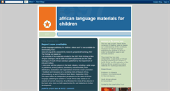 Desktop Screenshot of africanlanguagematerialsforchildren.blogspot.com