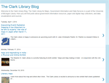 Tablet Screenshot of clark-library.blogspot.com