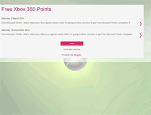 Tablet Screenshot of freexbox360pointsonline.blogspot.com