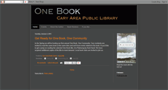 Desktop Screenshot of carylibraryonebook.blogspot.com