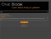 Tablet Screenshot of carylibraryonebook.blogspot.com