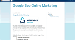 Desktop Screenshot of googleseoonlinemarketing.blogspot.com